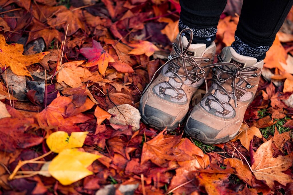 Chaussures de randonnée pour débutant sur sentier