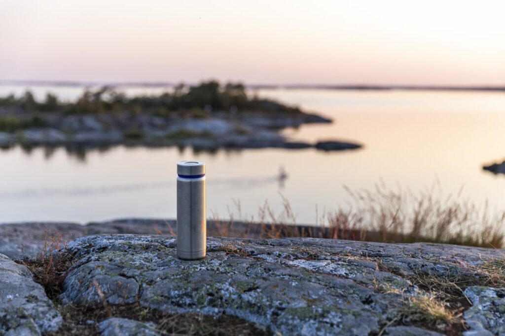 Gourde isotherme pour la randonnée en forêt